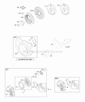 Blower HousingShrouds Flywheel Rewind Starter Diagram and Parts List for 121352-0049-B1  Briggs and Stratton Engine